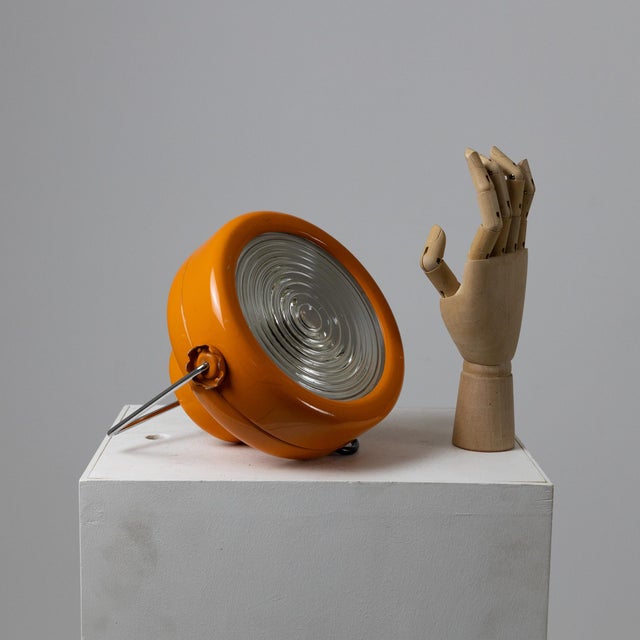Orange Schuko 2000 Lamp by Achille and Piergiacomo Castiglioni for Flos For Sale - Image 8 of 9