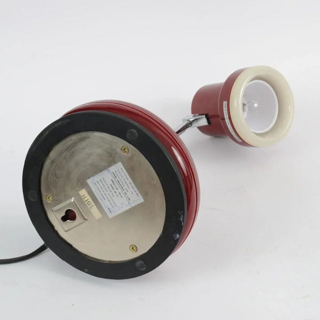 Plastic Space Age Rond NA-121 Plastic & Steel Table Lamp from Kreo-Lite, 1970s For Sale - Image 7 of 9