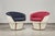 1960s Mid-Century Modern Hungarian Space Age Lounge Chairs with Original White Shells and Bouclé Upholstery, 1960s, Set of 2 For Sale - Image 5 of 5
