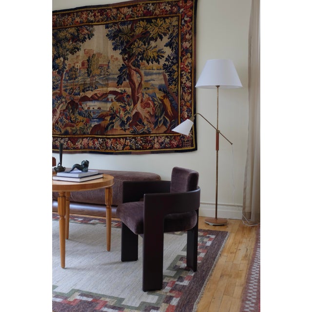 Brass 1950's Brass and Wood Floor Lamp by Bertil Brisborg For Sale - Image 8 of 8