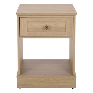 Shafa Side Table in Natural / Brass For Sale