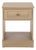 Shafa Side Table in Natural / Brass For Sale