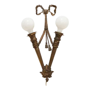 French 19th Century Gilt Bronze Louis XVI Style Sconce