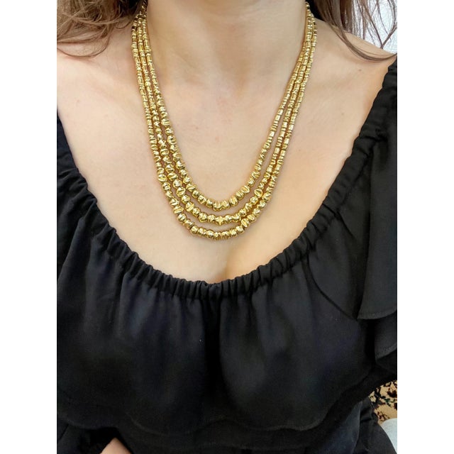 132 Gm 18 Karat Yellow Gold Designer Orlando-Orlandini Necklace For Sale - Image 12 of 18
