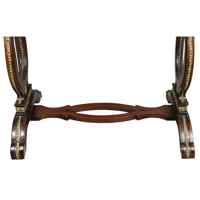 Russian Neoclassic Mahogany and Brass Mounted Table For Sale In Boston - Image 6 of 10