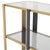 Low Cabinet in Brushed Brass and Black Finish with Smoked Glass For Sale - Image 3 of 5