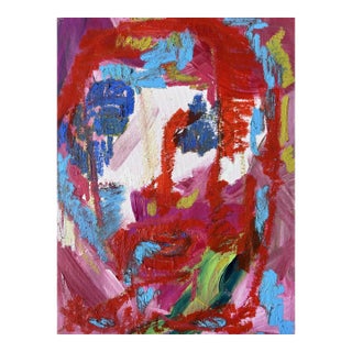 Contemporary Abstract Figurative Portrait "Untitled" by Monica Shulman For Sale