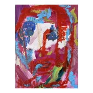 Contemporary Abstract Figurative Portrait "Untitled" by Monica Shulman
