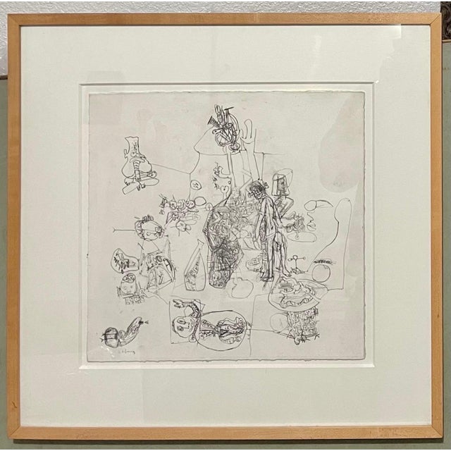 Erwin Pfrang, German Neo Expressionist Graphite Pencil Drawing Erwin Pfrang Nolan Gallery NYC, 2001 For Sale - Image 9 of 10