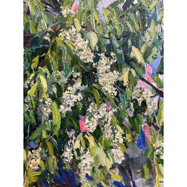 Contemporary Georgij Moroz, Cherry Flowers, 1997, Oil Painting For Sale - Image 3 of 7