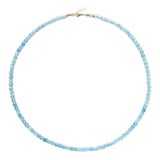 Aquamarine Cubist Necklace For Sale