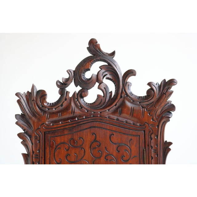 Brown Antique French Renaissance Revival Wall Cabinet in Brass, 1880 For Sale - Image 8 of 10