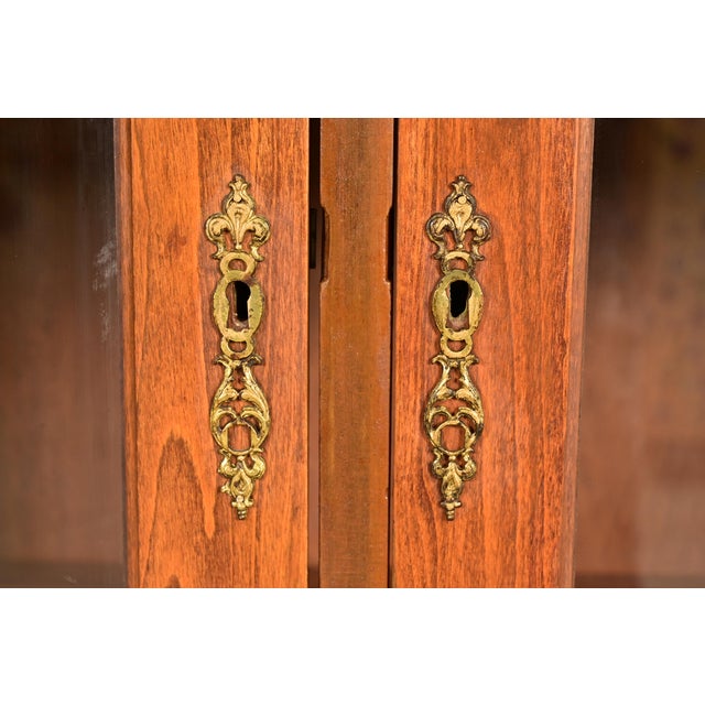 Wood Antique Victorian Carved Walnut Bookcase, Circa 1890s For Sale - Image 7 of 13