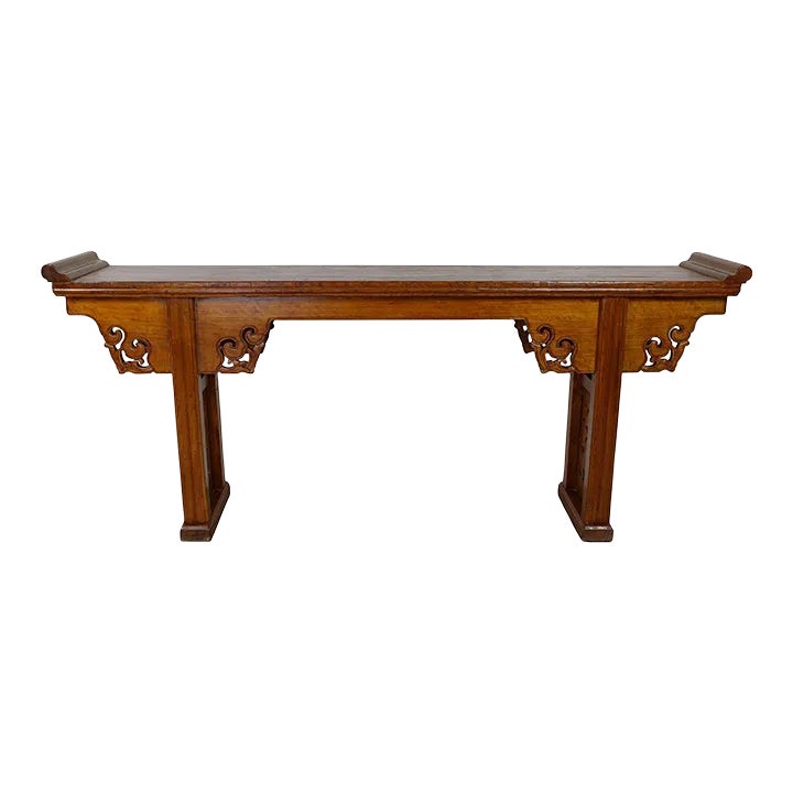 19th Century Antique Chinese Open Carved Altar Table Chairish