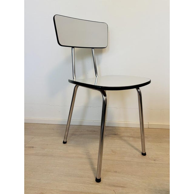 Mid-Century Modern Vintage Formica Chair, Czechoslovakia, 1970s For Sale - Image 3 of 10