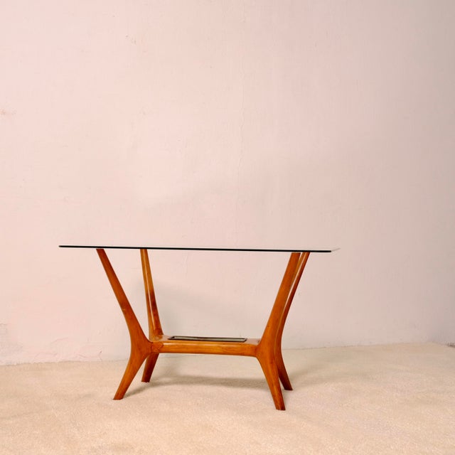 Coffee Table with a Glass Top, Italy, 1950s For Sale - Image 11 of 16