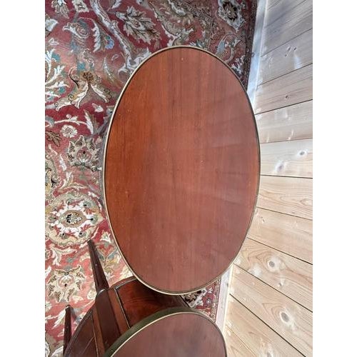 Louis XVI Style Oval Bedside Tables, Set of 2 For Sale - Image 4 of 10