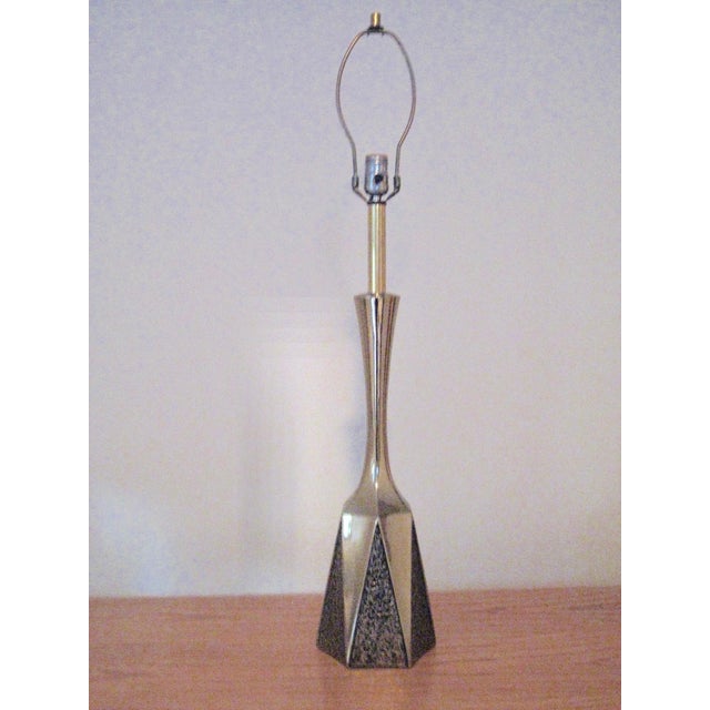 1960s Mid Century Modern Tempestini Brutalist Lamps - Pair For Sale - Image 6 of 14