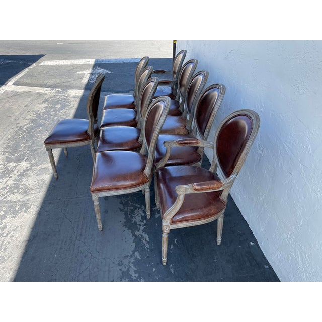 Restoration Hardware French Round Dining Chairs Set of 10 Chairish