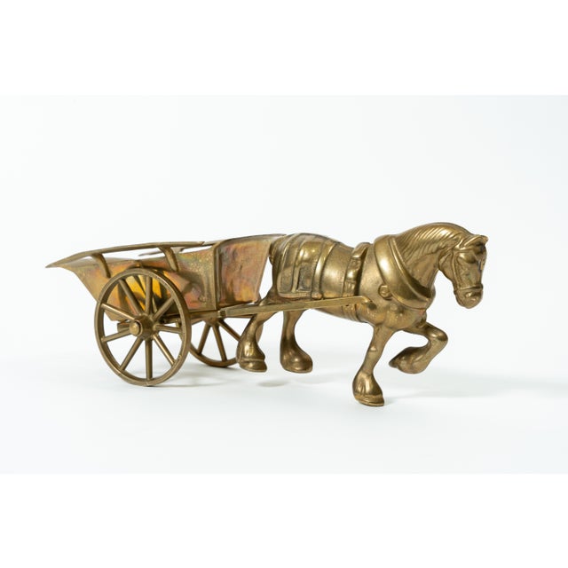 Bronze Horse-Drawn Carriage Sculpture with Movable Wagon, 1890s For Sale - Image 5 of 5