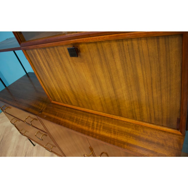 Shelving Unit Desk in Teak and Walnut from Vanson, 1950s For Sale - Image 12 of 13