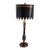 Vintage Chinoiserie Style Tole Painted & Wood Table Lamp For Sale