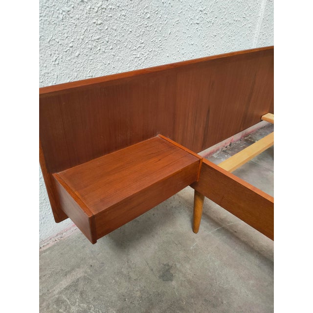 Mid-Century Modern Swedish Teak Bed, 1970 For Sale - Image 11 of 13