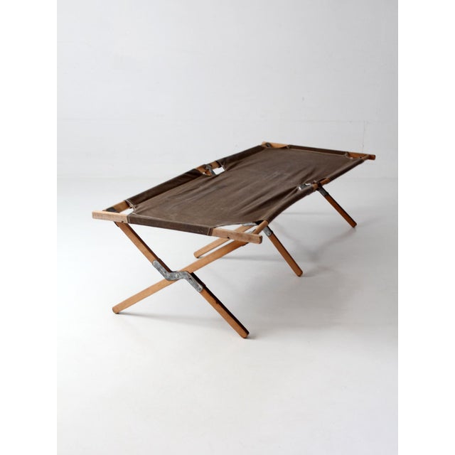 Vintage Byer Folding Campaign Style Camp Cot For Sale - Image 9 of 18
