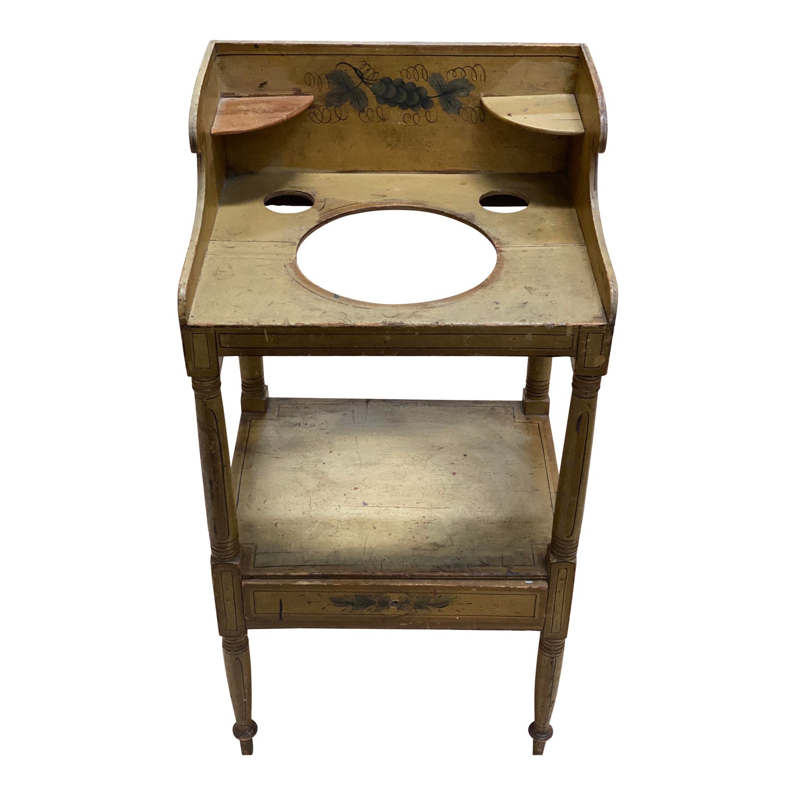 Antique 1930s Wooden Painted Wash Stand Chairish