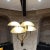 Mid-Century Italian Chandelier Brass Art Glass Florence Italy Luigi Brusotti For Sale - Image 12 of 13