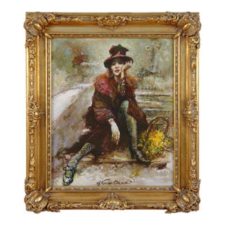 Artist Andrey Smolyak, Yellow Flowers 2005, Modern, Original Handmade For Sale