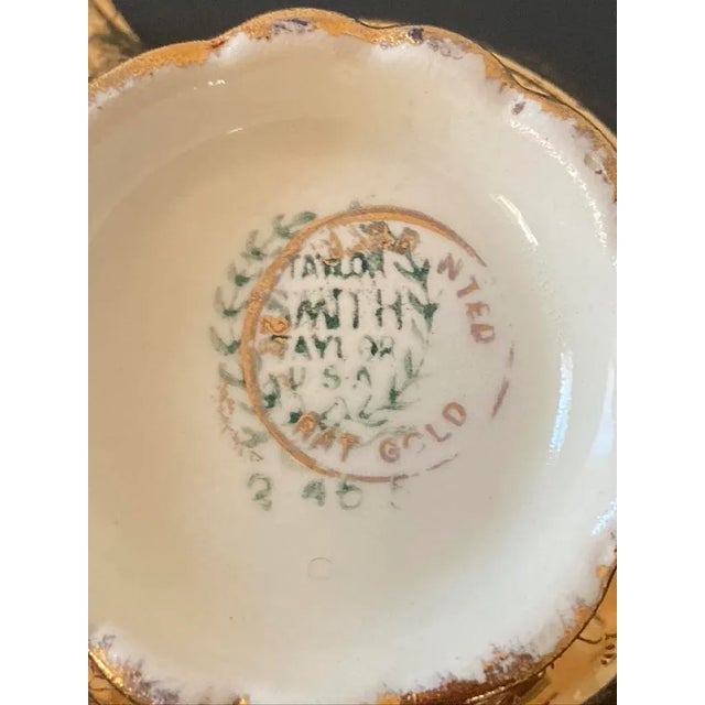 Early 20th Century Gold Porcelain Creamer Pitcher by Taylor Smith & Taylor For Sale - Image 11 of 12