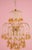 Vintage Gold Rain Chandelier with Crystals and Murano Glass Flowers, Italy, 1966 For Sale - Image 3 of 15