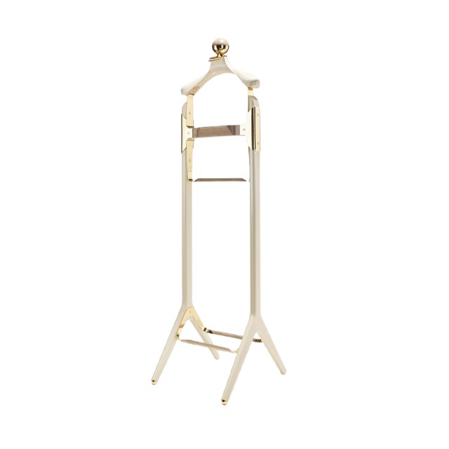 Off-White Permanent Style Valet Stand by Honorific For Sale