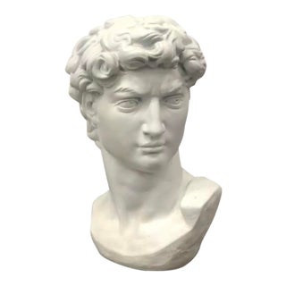 Concrete Head of David Statue For Sale