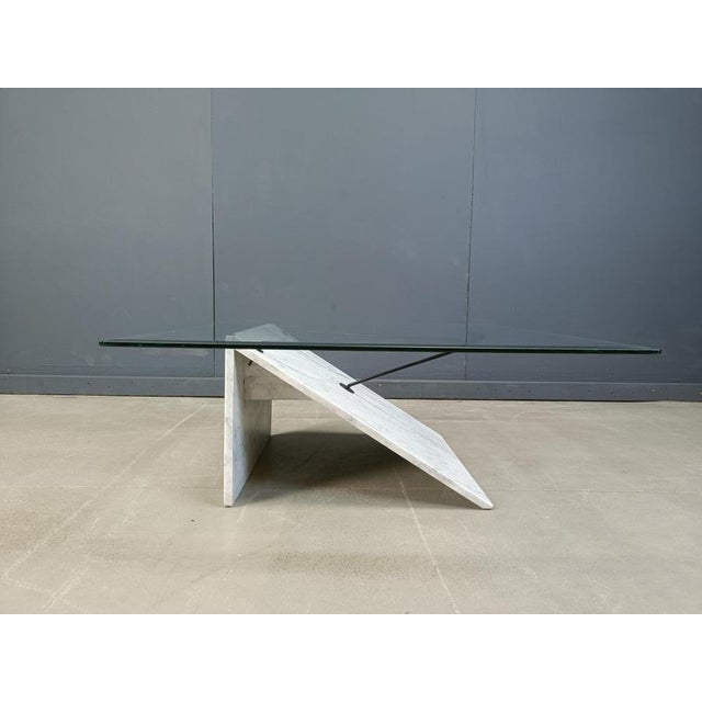 Postmodern Italian Marble Coffee Table, 1980s For Sale - Image 6 of 9