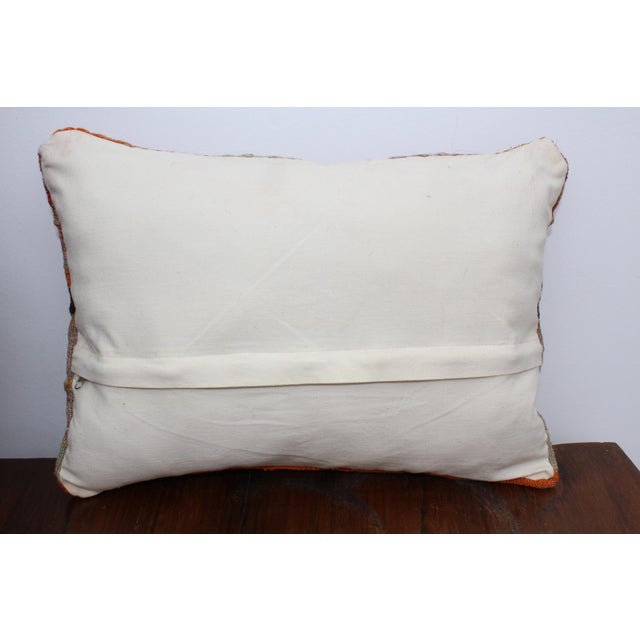 Turkish Kilim Decorative Pillow Cover - 13"x18.5" For Sale - Image 9 of 10