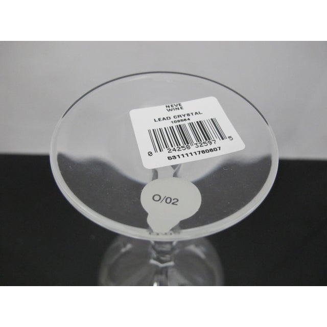 Waterford Waterford Crystal Neve Wine Goblet 8" Stemware Glass New With Tags For Sale - Image 4 of 5