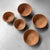A highly decorative set of five vintage Japanese bamboo baskets, dating from the 1970s–1980s. The baskets have a rounded,...