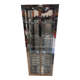 Contemporary Wine Display Curio For Sale