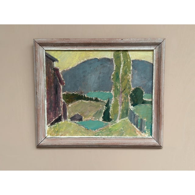 John Hedman, Landskap, 1966, Gouache on Panel, Framed For Sale - Image 10 of 17