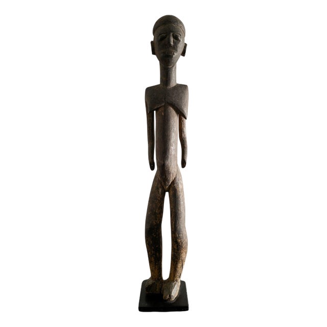 Nude African Wooden Lobi Female Sculpture, Burkina Faso, 1940s For Sale