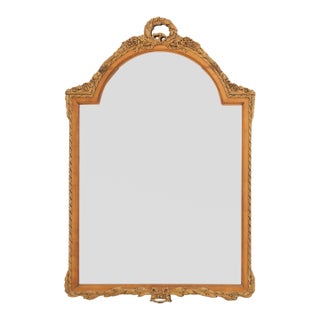 Neoclassical Style Fruitwood Framed Mirror For Sale