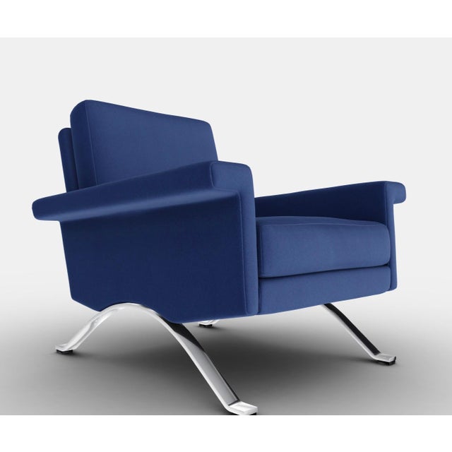 Blue 875 Armchair by Ico & Luisa Parisi for Casina For Sale - Image 8 of 10