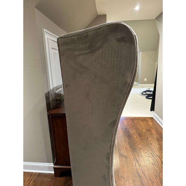 Ethan Allen Ethan Allen Upholstered Bed Frame King Size For Sale - Image 4 of 5