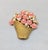 Metal Vintage 1980s Signed Napier Pink Rhinestone Flowers & Faux-Pearls in a Basket Brooch For Sale - Image 7 of 9