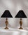 Traditional Early 20th Century France Antique Brass Pair Of Brass Urn Table Lamps For Sale - Image 3 of 11