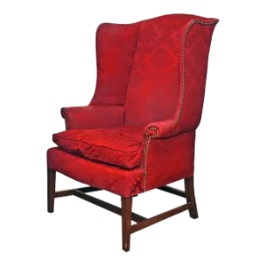 Antique American Hepplewhite New England Wing Chair