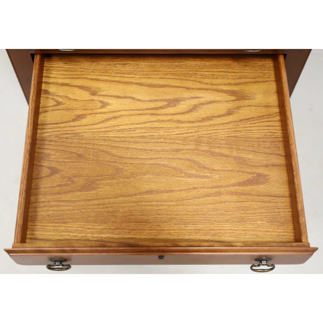 Brown 21st Century Cherry Chippendale Two-Drawer End Side Table For Sale - Image 8 of 10