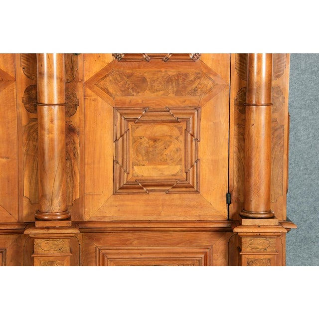 Baroque Wardrobe in Walnut, Basel, Switzerland, 1720s For Sale - Image 13 of 18